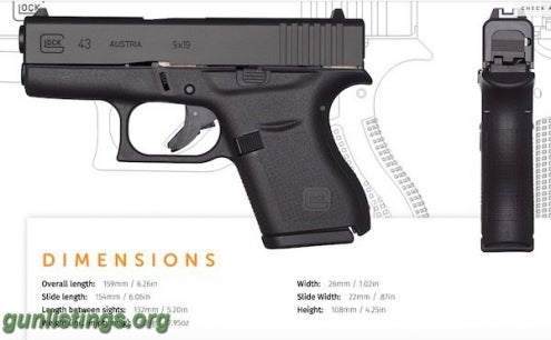 Pistols Glock G43