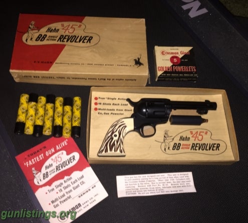 Pistols Hahn Model 45 BB Single Action Revolver