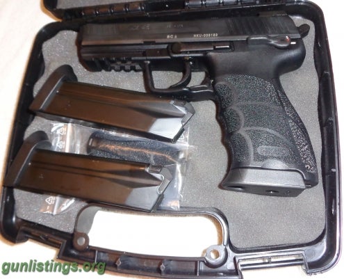 Pistols HK45 V1 LNIB W/3 10rnd Mags, Tru Dot Tridium NS.mint.