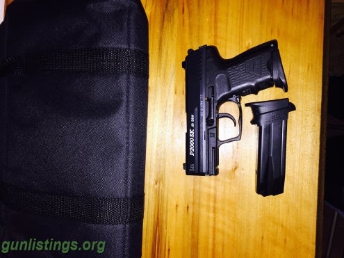 Pistols Hk P2000sk 40 Cal 2 Mags In Range Bag And Ammo