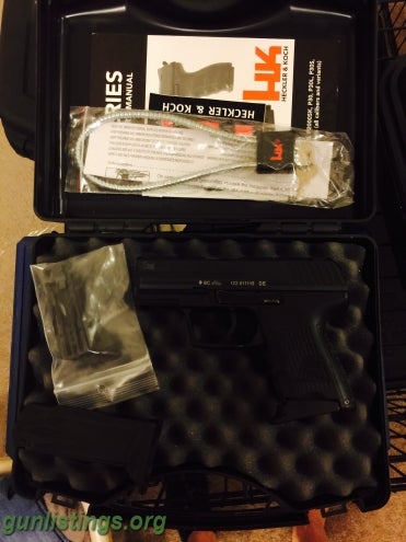 Pistols Hk P2000sk 40 Cal In Box W/ Nite Sites With Holster And Ammo