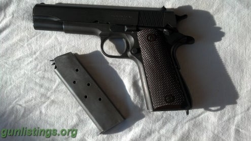Pistols Ithaca M1911A1 .45 WWII  Lend Lease