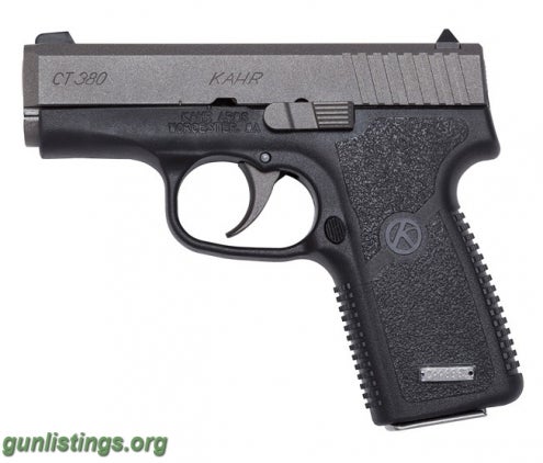 Pistols Kahr Arms CT380, 380ACP 7rd Tungsten Cerakote Slide NEW