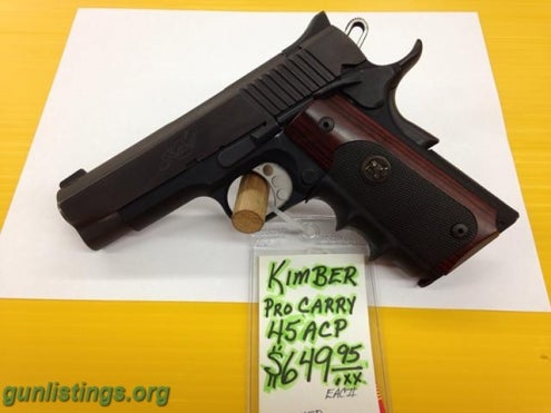 Pistols Kimber Pro Carry