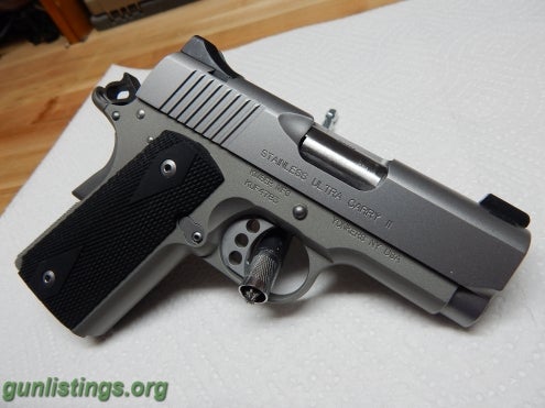 Pistols Kimber Ultra Carry II SS 9mm Like New