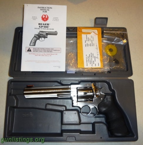 Pistols LNIB RUGER GP100 6rd .357, STAINLESS, 6