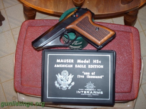 Mauser HSC .380 American Eagle Edition #3844 of 5000 in south bend ...