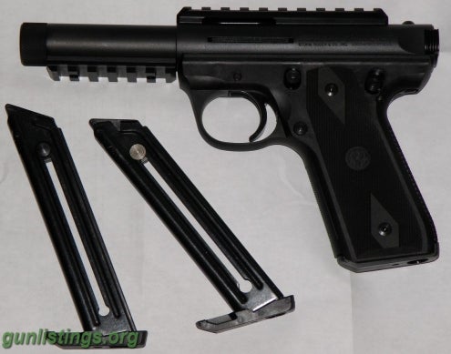 Pistols New Ruger 22/45 With Treaded Barrel