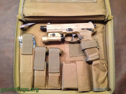 Pistols NIB FNX Tactical 45ACP W/streamlight TLR-1 HL