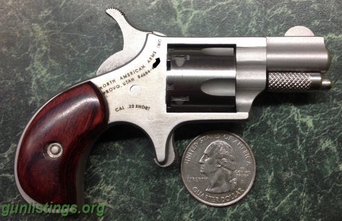 Pistols North American Arms NAA-22S .22 Short Mini Revolver