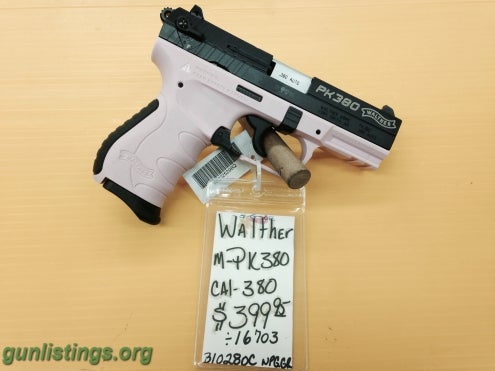 Pistols PINK WALTHER PK380