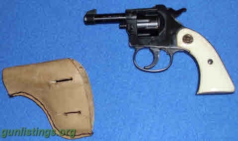 Pistols Pistol, 22 Short, Rohm 6 Shot Revolver
