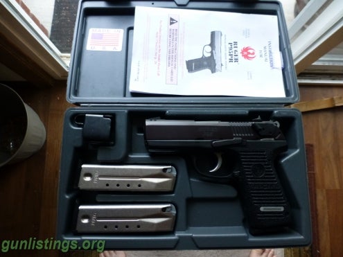 Pistols Ruger P95 Black9mm, Like New 3 Mags Kit