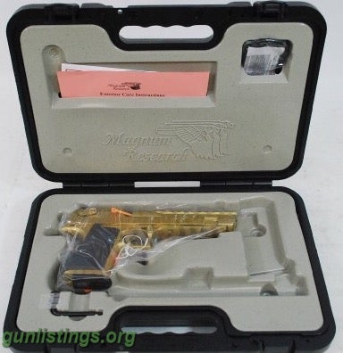 Pistols Rare Tiger Stripe Magnum NIB Gold Magnum Research  Unfi