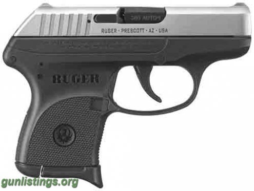Pistols RUGER LCP .380ACP 6-SHOT FS STAINLESS SLIDE