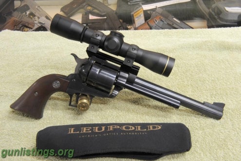 Pistols Ruger New Model Blackhawk .44 Magnum W/ Leupold Scope