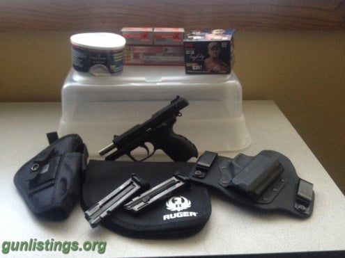 Pistols Ruger SR22 W/ Access. And Ammo