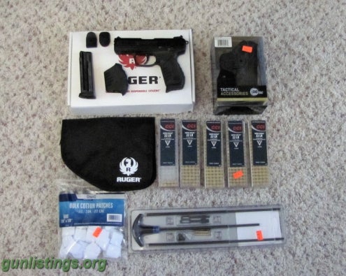 Pistols Ruger SR22 With Over $85 Worth Of Extras.