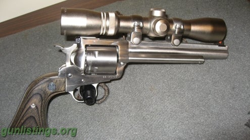 Pistols Ruger Super Blackhawk Hunter 44 Mag W/Burris 2x