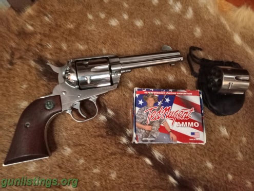 Pistols RUGER VAQUERO STAINLESS LARGE FRAME 45LC / 45 ACP