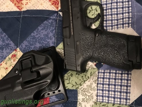 Pistols S W No Shield 9 Mm New With  Holster And Mag Extensions