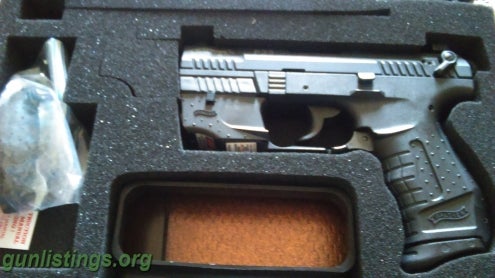 Pistols Semi-Automatic Pistol Walther P 22 With Laser Sight