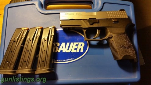 Pistols Sig Sauer P250 W 3 Magazines