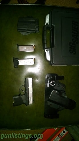 Pistols Sig Sauer P290rs Night Sights+holster
