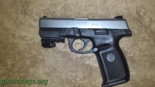 Pistols Smith & Wesson 9mm With Laser