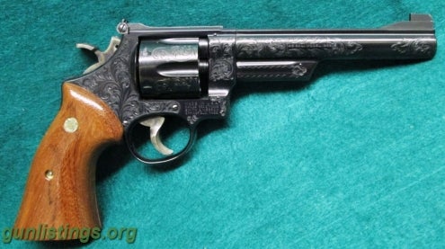 Pistols SMITH & WESSON - ENGRAVED 25-2 .45 ACP MOD. 1955 6-1/2