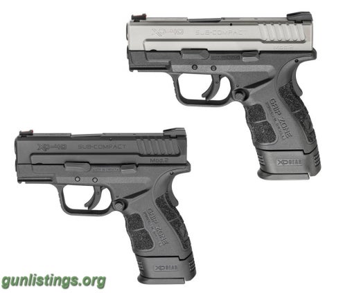 Pistols Springfield XD MOD 2's 3.3