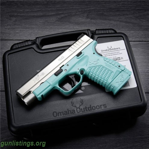 Pistols Springfield XD S XDS Tiffany Blue 9mm 4