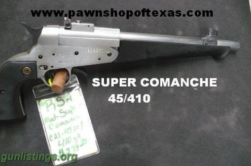 Pistols SUPER COMANCHE 45/410