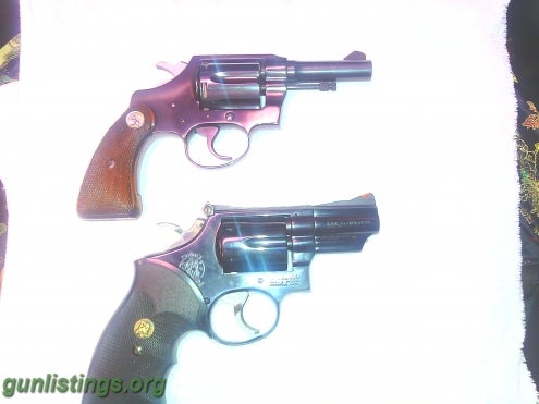 Pistols S&W 19-3  Colt Det  3