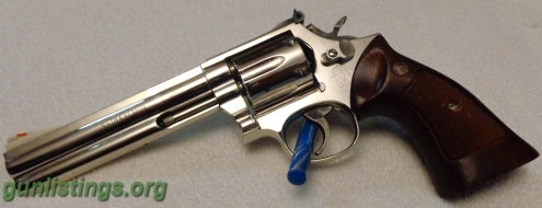 Pistols S&W 586-1 357 MAGNUM. NICKEL 6