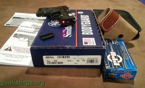 Pistols S&W Bodyguard 380 With Laser, Extras