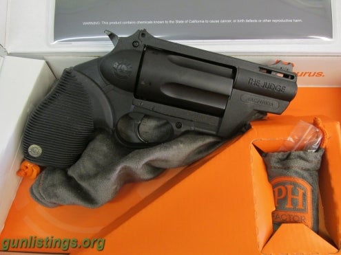 Pistols Taurus Judge Public Defender Poly 45/410ga NEW