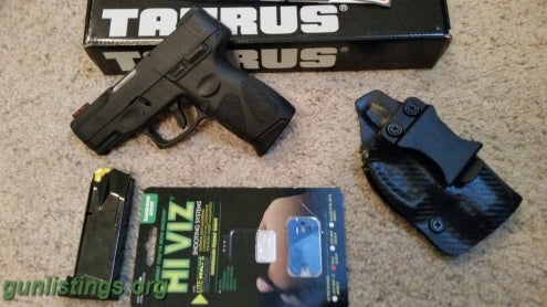 Pistols Taurus Pt111 G2 9mm With Extras