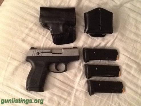 Pistols Taurus Pt145, 4 Factory Magazines, Holster, Mag Pouch !