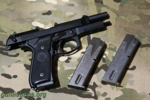 Pistols Used Beretta 92S Italian 15+1 9mm 4.9