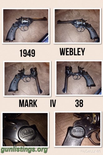 Pistols Webley&Scott 38 Mark IV Revolver