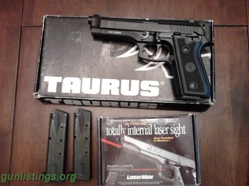 Pistols WTT Or WTS Taurus PT-92AF 9MM With Lasermax Guide Rod