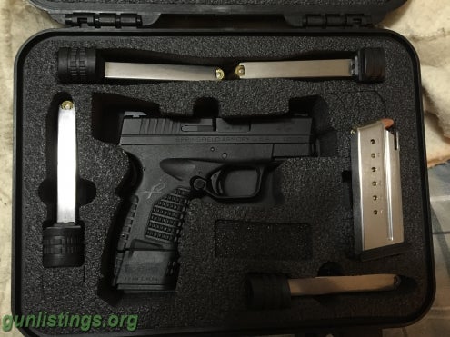 Pistols XDS 9mm With 4-9rd Extra Mags Including 1-8 Rd And 1-7