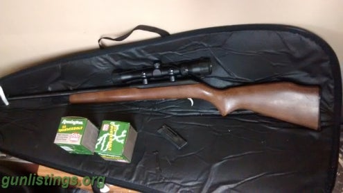Rifles .22lr Savage 64 W/scope+ammo