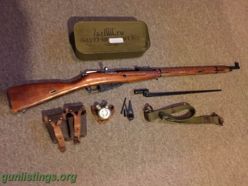Rifles 1943 Mosin 91/30 (Tula) With 440rd. Ammo And Extras