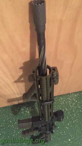Rifles Ar-15 OD Green/Black W/ Premium Parts Trade For Vehicle