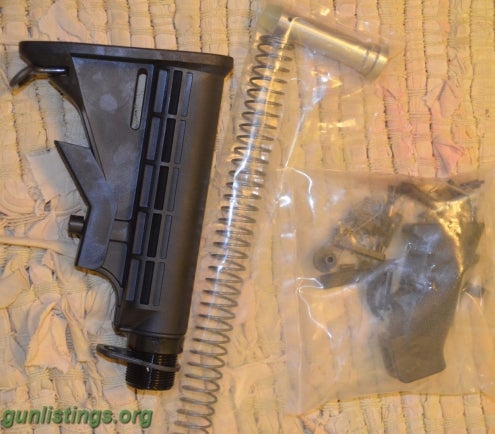 Rifles AR 15 M4 Lower Parts Kit And Butt Stock, Buffer