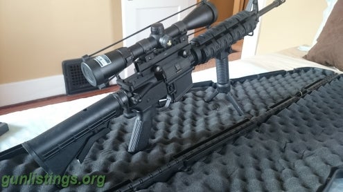 Rifles LAR 15 Rock River Arms 5.56 W/ Accessories And Ammo