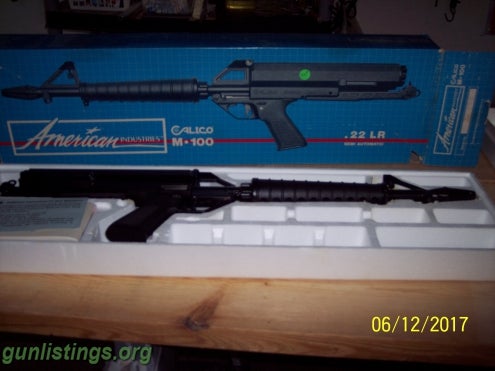 Rifles Calico M-100 NEW