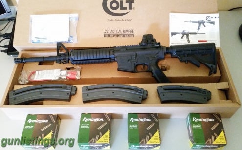Rifles COLT M4 OPS 22LR / EXTRA MAGS / 2100 ROUNDS AMMO / NEW